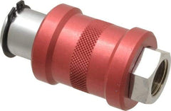 Legris - 3/8" Pipe, FNPT x FNPT, Nickel Plated Brass Standard Slide Valve - 230 Max psi, Anodized Aluminum Sleeve - All Tool & Supply