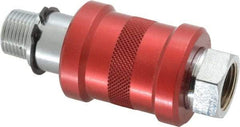 Legris - 3/8" Pipe, MNPT x FNPT, Nickel Plated Brass Standard Slide Valve - 230 Max psi, Anodized Aluminum Sleeve - All Tool & Supply