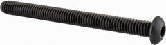 Value Collection - 5/16-18 UNC Hex Socket Drive, Button Screw - Alloy Steel, Black Oxide Finish, Fully Threaded, 3-1/2" Length Under Head - All Tool & Supply