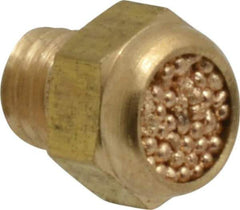 Legris - M5x0.8 Metric, 8.5mm OAL, Muffler - 175 Max psi, 0.9 CFM, 65 Decibel Rating, Bronze - All Tool & Supply