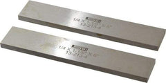 SPI - 6" Long x 1-1/8" High x 1/4" Thick, Steel Parallel - 0.0003" & 0.002" Parallelism, Sold as Matched Pair - All Tool & Supply