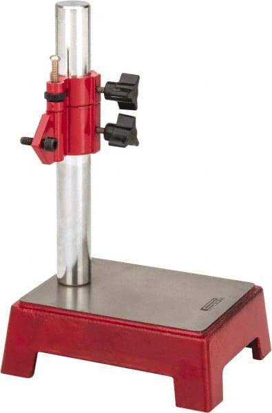 SPI - Cast Iron (Base), Rectangular Base, Comparator Gage Stand - 8" High, 5-1/2" Base Length x 4-11/32" Base Width x 2" Base Height, Includes Holder - All Tool & Supply