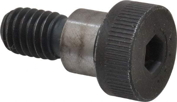 Made in USA - 1/2" Shoulder Diam x 3/8" Shoulder Length, 3/8-16 UNC, Hex Socket Shoulder Screw - 8 Alloy Steel, 0.729 to 3/4" Head Diam - All Tool & Supply