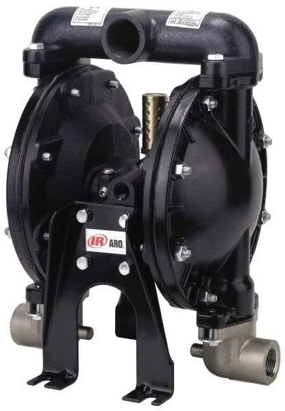 ARO/Ingersoll-Rand - 1" NPT, Metallic, Air Operated Diaphragm Pump - Nitrile Diaphragm, Aluminum Housing - All Tool & Supply