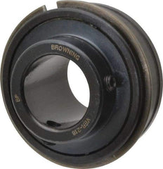 Browning - 1-1/8" ID x 2.4409" OD, 4,381 Lb Dynamic Capacity, ER Style Insert Bearing - 52100 Steel Insert, 7/8" Race Width, 2,567 Lb Static Capacity - All Tool & Supply