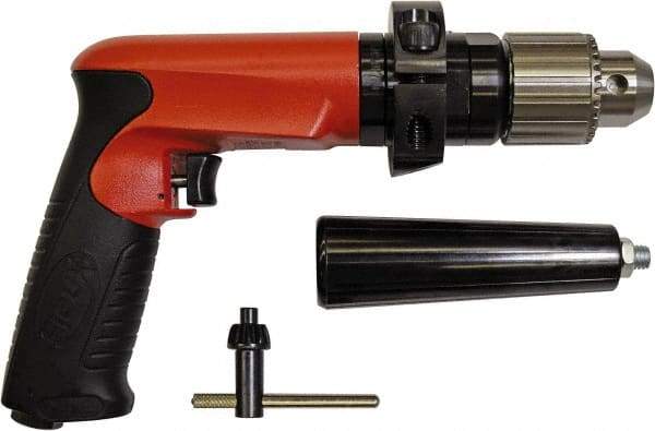 Sioux Tools - 1/2" Keyed Chuck - Pistol Grip Handle, 700 RPM, 14.16 LPS, 30 CFM, 1 hp - All Tool & Supply