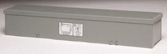 Cooper B-Line - 6" High x 24" Wide x 6" Long, Screw Mount Wire Duct - Gray, 7 Knockouts, Screw, Steel - All Tool & Supply