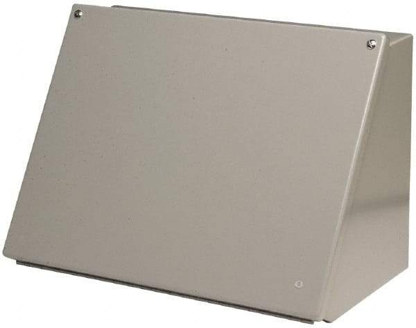 Cooper B-Line - Steel Standard Enclosure Hinge Sloped Cover - NEMA 12, 13, 16" Wide x 12" High x 9-5/32" Deep, Dirt-tight & Dust-tight - All Tool & Supply