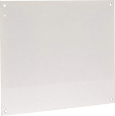 Cooper B-Line - 18-1/2" OAW x 21" OAH Powder Coat Finish Electrical Enclosure Nonperforated Panel - 24" x 20" Box, 14 Gauge Steel, Use with 24206-1/24208-1 - All Tool & Supply