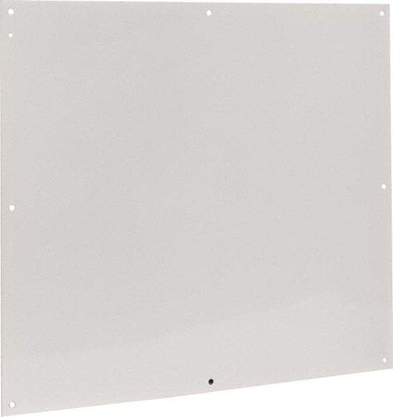 Cooper B-Line - 28-1/2" OAW x 32" OAH Powder Coat Finish Electrical Enclosure Nonperforated Panel - 36" x 30" Box, 14 Gauge Steel, Use with 363012-1/36306-1/36308-1 - All Tool & Supply