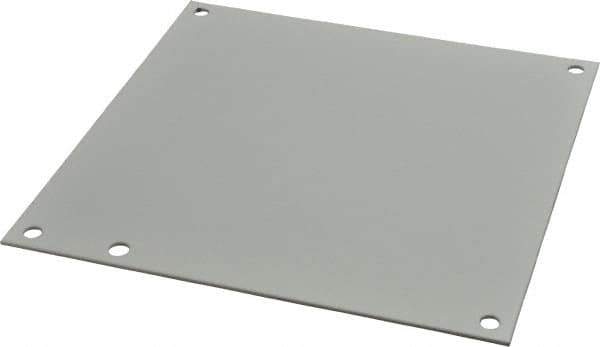 Cooper B-Line - 6-7/8" OAW x 6-7/8" OAH Powder Coat Finish Electrical Enclosure Nonperforated Panel - 8" x 8" Box, 14 Gauge Steel, Use with 884-12CHC/884-12CHSC/884-12LC/884-12SC/886-12CHC/886-12CHSC - All Tool & Supply