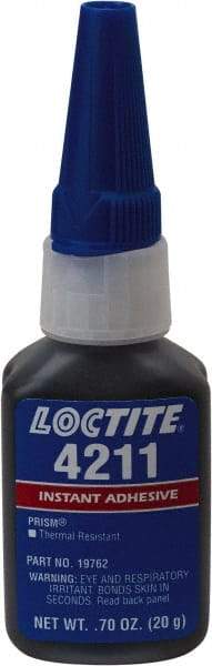 Loctite - 20 Gal Bottle Black Instant Adhesive - 24 hr Full Cure Time - All Tool & Supply