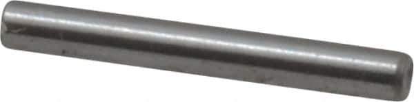 Made in USA - 1/16" Diam x 1/2" Pin Length Grade 8 Alloy Steel Standard Dowel Pin - Bright Finish, 1 Beveled & 1 Rounded End - All Tool & Supply