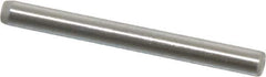 Made in USA - 1/16" Diam x 5/8" Pin Length Grade 8 Alloy Steel Standard Dowel Pin - Bright Finish, 1 Beveled & 1 Rounded End - All Tool & Supply