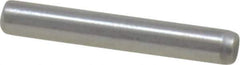 Made in USA - 3/32" Diam x 5/8" Pin Length Grade 8 Alloy Steel Standard Dowel Pin - Bright Finish, 1 Beveled & 1 Rounded End - All Tool & Supply