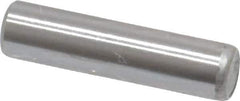 Made in USA - 3/16" Diam x 3/4" Pin Length Grade 8 Alloy Steel Standard Dowel Pin - Bright Finish, C 47-58 & C 60 (Surface) Hardness, 4,150 Lb (Single Shear), 8,300 Lb (Double Shear) Breaking Strength, 1 Beveled & 1 Rounded End - All Tool & Supply