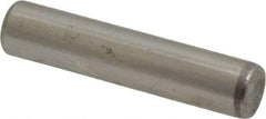 Made in USA - 3/16" Diam x 7/8" Pin Length Grade 8 Alloy Steel Standard Dowel Pin - Bright Finish, C 47-58 & C 60 (Surface) Hardness, 4,150 Lb (Single Shear), 8,300 Lb (Double Shear) Breaking Strength, 1 Beveled & 1 Rounded End - All Tool & Supply