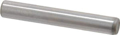 Made in USA - 3/16" Diam x 1-1/4" Pin Length Grade 8 Alloy Steel Standard Dowel Pin - Bright Finish, C 47-58 & C 60 (Surface) Hardness, 4,150 Lb (Single Shear), 8,300 Lb (Double Shear) Breaking Strength, 1 Beveled & 1 Rounded End - All Tool & Supply