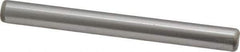 Made in USA - 1/4" Diam x 2-1/2" Pin Length Grade 8 Alloy Steel Standard Dowel Pin - Bright Finish, C 47-58 & C 60 (Surface) Hardness, 14,720 Lb (Double Shear), 7,360 Lb (Single Shear) Breaking Strength, 1 Beveled & 1 Rounded End - All Tool & Supply