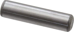 Made in USA - 5/16" Diam x 1-1/4" Pin Length Grade 8 Alloy Steel Standard Dowel Pin - Bright Finish, C 47-58 & C 60 (Surface) Hardness, 11,500 Lb (Single Shear), 23,000 Lb (Double Shear) Breaking Strength, 1 Beveled & 1 Rounded End - All Tool & Supply