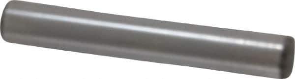 Made in USA - 5/16" Diam x 2" Pin Length Grade 8 Alloy Steel Standard Dowel Pin - Bright Finish, C 47-58 & C 60 (Surface) Hardness, 11,500 Lb (Single Shear), 23,000 Lb (Double Shear) Breaking Strength, 1 Beveled & 1 Rounded End - All Tool & Supply