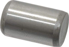 Made in USA - 3/8" Diam x 5/8" Pin Length Grade 8 Alloy Steel Standard Dowel Pin - Bright Finish, C 47-58 & C 60 (Surface) Hardness, 16,550 Lb (Single Shear), 33,100 Lb (Double Shear) Breaking Strength, 1 Beveled & 1 Rounded End - All Tool & Supply