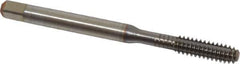 Guhring - #10-24 UNC 2BX Modified Bottoming Thread Forming Tap - Cobalt, TiCN Finish, 2.382" OAL, 0.433" Thread Length, Right Hand Thread, Series 3943 - All Tool & Supply