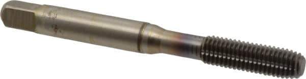 Guhring - 1/4-28 UNF 2BX Modified Bottoming Thread Forming Tap - Cobalt, TiCN Finish, 2-1/2" OAL, 0.374" Thread Length, Right Hand Thread, Series 3944 - All Tool & Supply