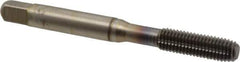 Guhring - 1/4-28 UNF 2BX Modified Bottoming Thread Forming Tap - Cobalt, TiCN Finish, 2-1/2" OAL, 0.374" Thread Length, Right Hand Thread, Series 3944 - All Tool & Supply