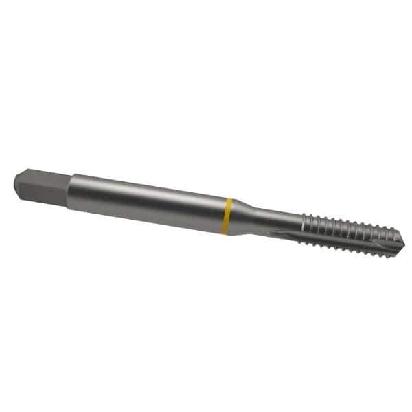 Guhring - 1/4-20 UNC, 3 Flute, Bright Finish, Cobalt Spiral Point Tap - Plug Chamfer, Right Hand Thread, 2-1/2" OAL, 0.63" Thread Length, 0.255" Shank Diam, 2B Class of Fit, Series 3901 - Exact Industrial Supply