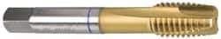 Guhring - #10-32 UNF, 3 Flute, TiN Finish, Powdered Metal Spiral Point Tap - Plug Chamfer, Right Hand Thread, 2-3/8" OAL, 0.194" Shank Diam, 3B Class of Fit, Series 3997 - Exact Industrial Supply