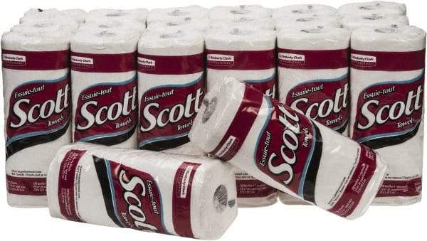 Scott - Perforated Roll of 1 Ply White Paper Towels - 11" Wide - All Tool & Supply