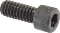 Made in USA - 1/4-20 UNC Hex Socket Drive, Socket Cap Screw - Alloy Steel, Black Oxide Finish, Fully Threaded, 5/8" Length Under Head - All Tool & Supply