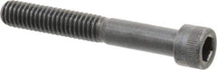 Made in USA - 5/16-18 UNC Hex Socket Drive, Socket Cap Screw - Alloy Steel, Black Oxide Finish, Partially Threaded, 2-1/4" Length Under Head - All Tool & Supply