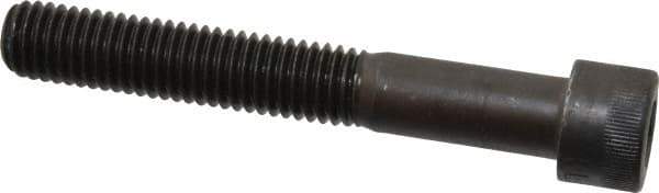 Made in USA - 1/2-13 UNC Hex Socket Drive, Socket Cap Screw - Alloy Steel, Black Oxide Finish, Partially Threaded, 3-1/2" Length Under Head - All Tool & Supply