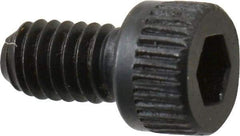 Made in USA - #6-40 UNF Hex Socket Drive, Socket Cap Screw - Alloy Steel, Black Oxide Finish, Fully Threaded, 1/4" Length Under Head - All Tool & Supply