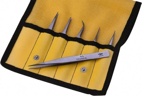 Aven - Titanium Bonded Tweezer Set - 1 Piece - All Tool & Supply