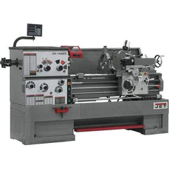 Jet - 14" Swing, 40" Between Centers, 230 Volt, Triple Phase Engine Lathe - 7MT Taper, 7-1/2 hp, 42 to 1,800 RPM, 3-1/8" Bore Diam, 40" Deep x 46-7/8" High x 97-1/2" Long - All Tool & Supply