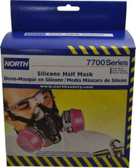 North - Series 7700, Size S Half Mask Respirator - 2-Point Suspension, Threaded Connection - All Tool & Supply