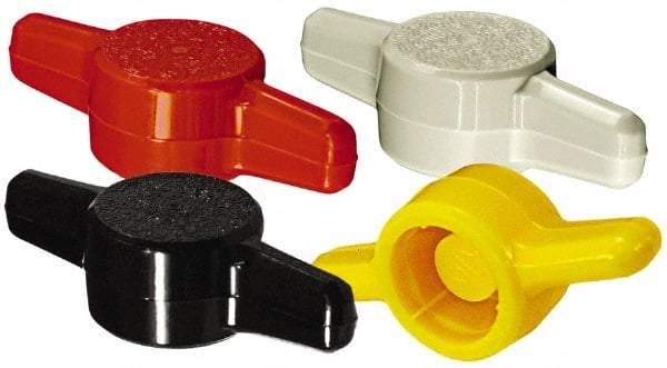 Made in USA - Tee Plastic Thumb Screw - 1" OAL, 1" Head Diam x 1/4" Head Height - All Tool & Supply