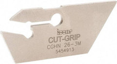 Iscar - 2.8 to 4mm Groove Width, 20mm Max Depth of Cut, Neutral Cut, CGHN Indexable Grooving Blade - Multiple Insert Styles, Series Cut Grip - All Tool & Supply