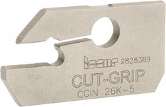 Iscar - 4.4 to 6.4mm Groove Width, 15mm Max Depth of Cut, Neutral Cut, CGIN Indexable Grooving Blade - GIFI, GIFI-E, GIFI-E (Full Radius), GINI-E, GIPI, GIPI (Full Radius), GIPI-E, TIPI-MT Insert Style, Series Cut Grip - All Tool & Supply