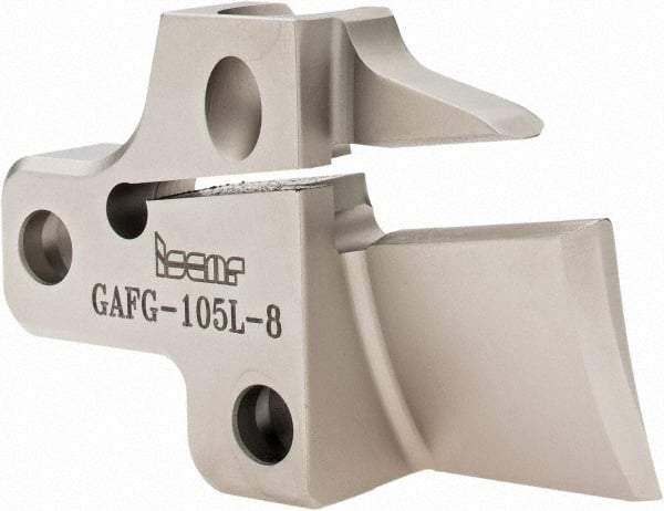 Iscar - Left Hand Cut, 8mm Insert Width, Cutoff & Grooving Support Blade for Indexables - 25mm Max Depth of Cut - All Tool & Supply