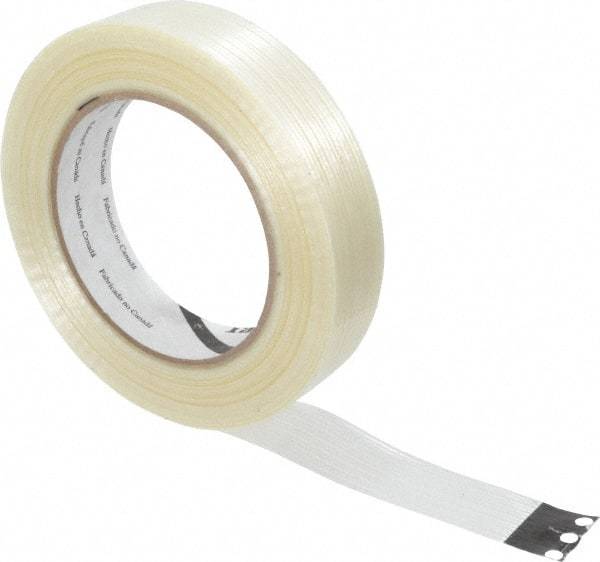 3M - 1" x 60 Yd Clear Rubber Adhesive Packaging Tape - Polypropylene Film Backing, 4 mil Thick, 100 Lb Tensile Strength, Series 8934 - All Tool & Supply