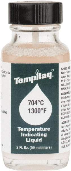 Tempil - 1,300°F Temp Indicating Liquid - 2 Ounce Container, 704°C - All Tool & Supply