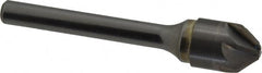 SGS - 1/2" Head Diam, 1/4" Shank Diam, 6 Flute 82° Solid Carbide Countersink - All Tool & Supply