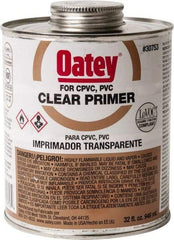 Oatey - 32 oz All Purpose Primer/Cleaner - Clear, Use with PVC - All Tool & Supply