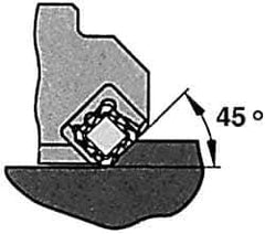 Iscar - 3" Cut Diam, 1" Arbor Hole, 0.23" Max Depth of Cut, 45° Indexable Chamfer & Angle Face Mill - 6 Inserts, SEKN/R 12... Insert, Right Hand Cut, 6 Flutes, Series F45E - All Tool & Supply