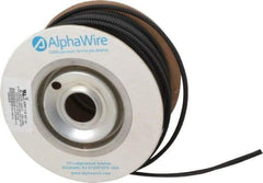 Alpha Wire - 11.13mm ID, Black PET Expandable Cable Sleeve - 100' Coil Length, -103 to 257°F - All Tool & Supply