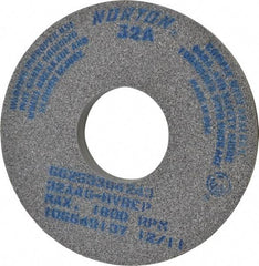 Norton - 14" Diam x 5" Hole x 1-1/2" Thick, H Hardness, 46 Grit Surface Grinding Wheel - Aluminum Oxide, Type 1, Coarse Grade, 1,800 Max RPM, Vitrified Bond, No Recess - All Tool & Supply